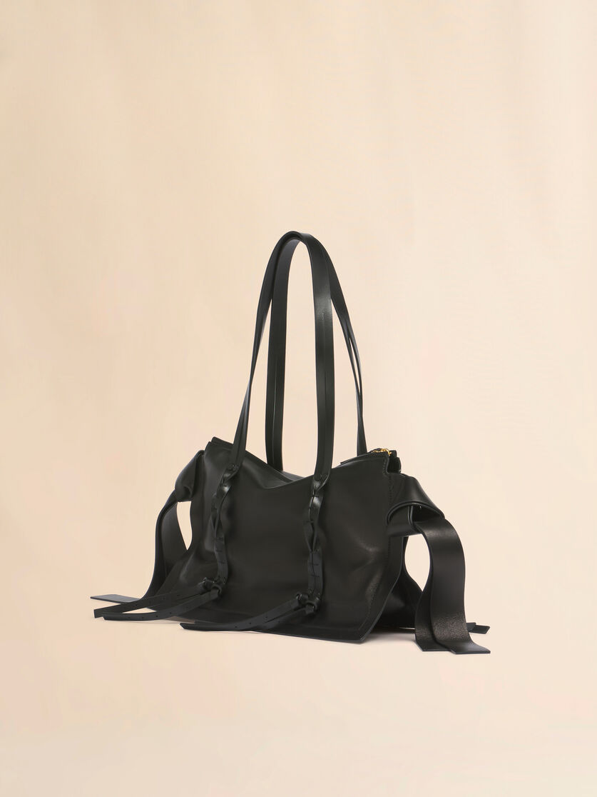 Black leather Amulet small bag, Image 3