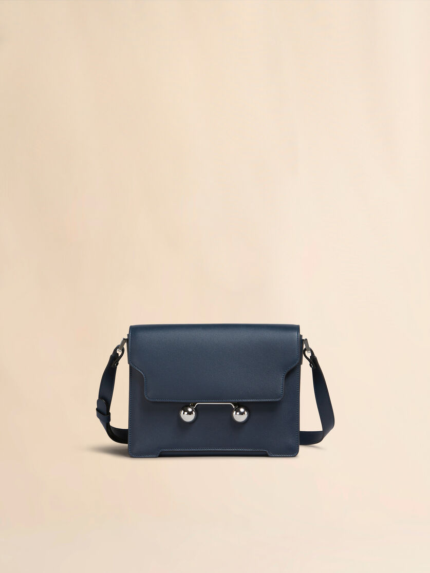 Deep blue leather Trunkaroo medium shoulder bag | Marni