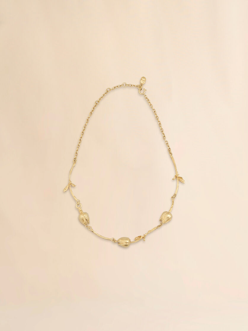Gold Tulip necklace - Necklaces - Image 1
