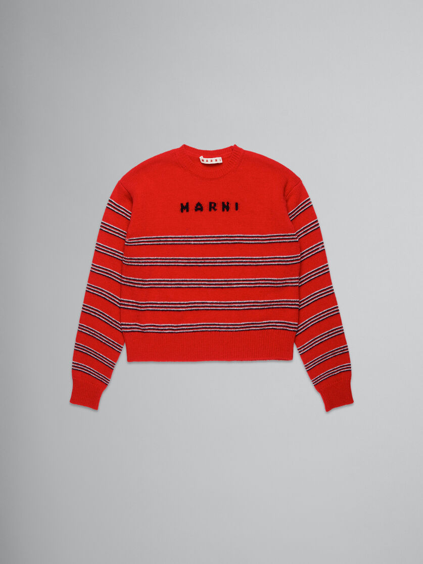 ストライプ ウール混紡 セーター | Marni