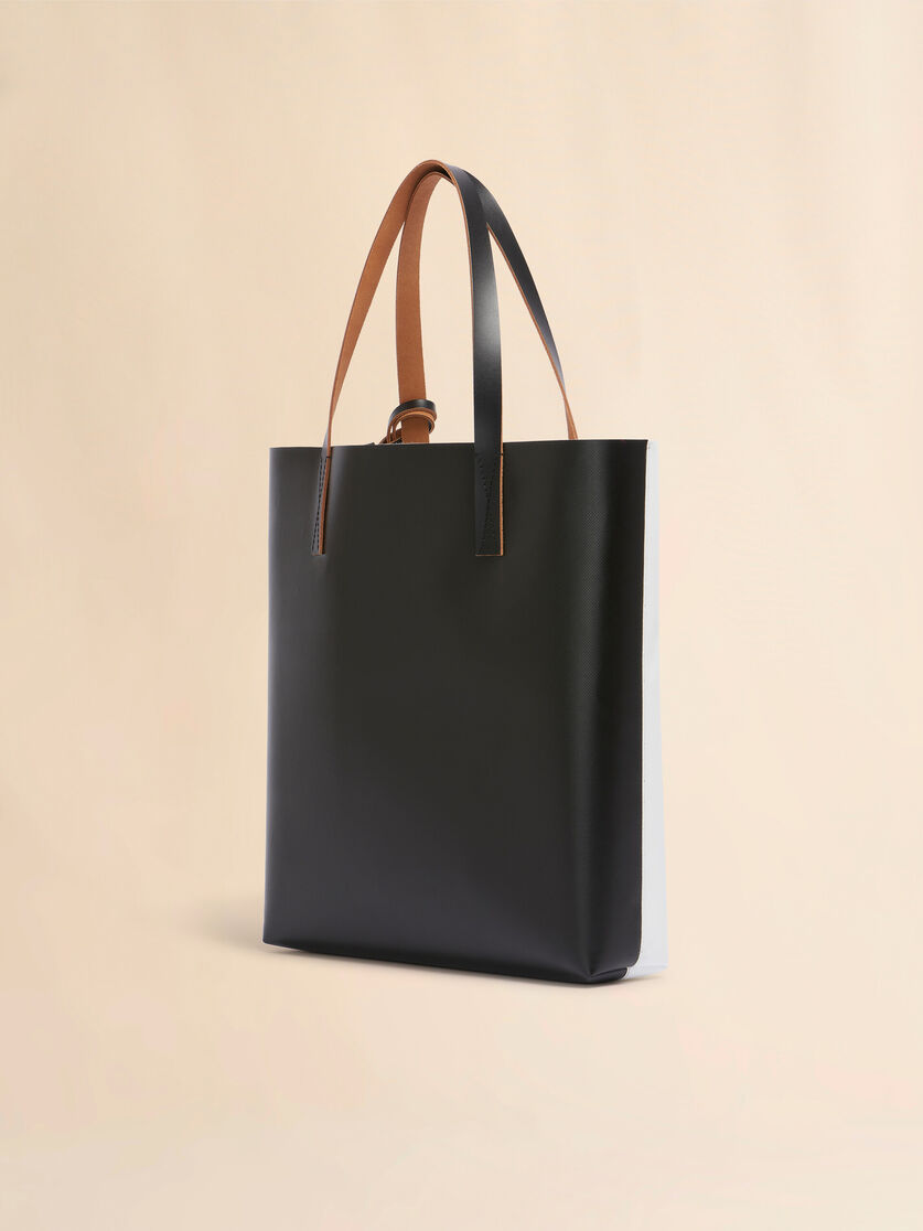 White and black Tribeca tote with Fawn print - Shopping Bags - Image 3
