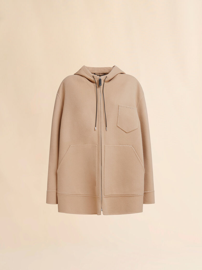 Schwarzer Parka aus Wolle und Kaschmir mit Marni Mending - Jacken - Image 1