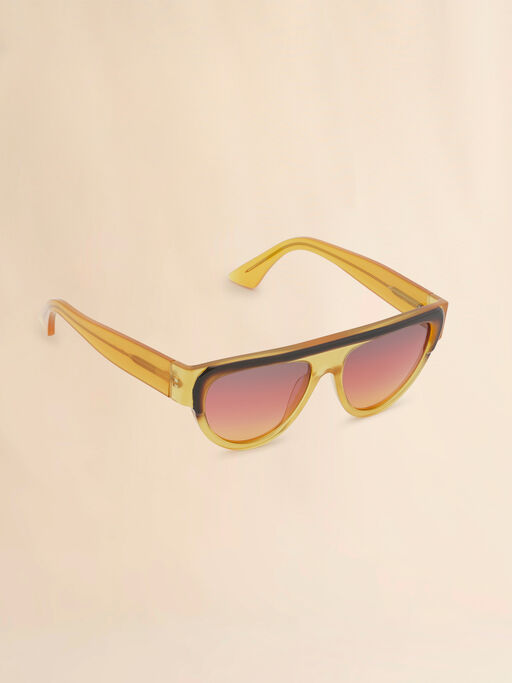 Translucent yellow Zimura sunglasses - Optical