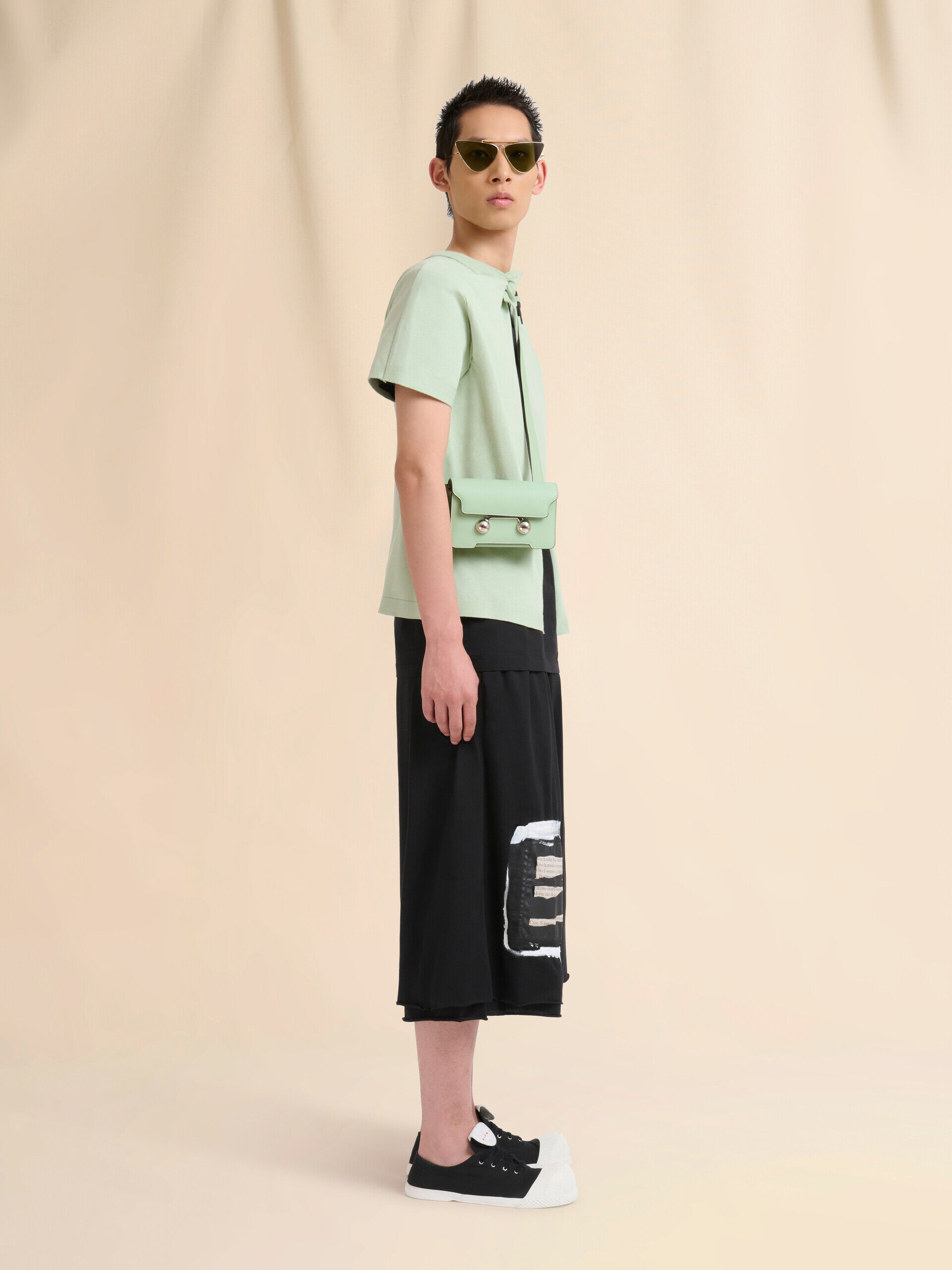 ライトグリーン レザー製 Trunkaroo クロスボディバッグ | Marni