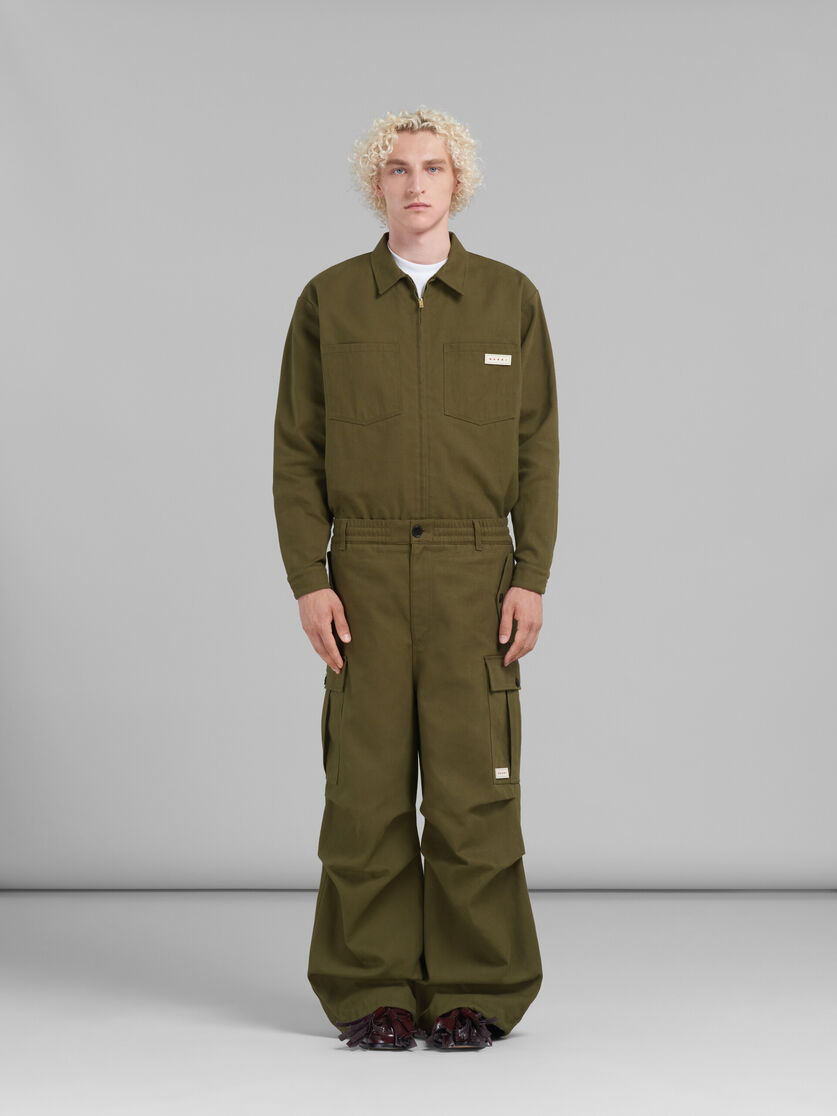 Grüne Cargohose aus Gabardine | Marni 