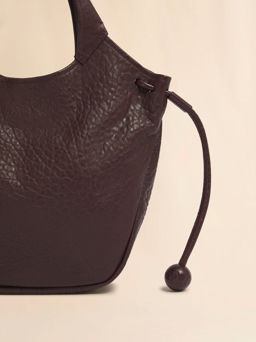 Red leather Trunkaroo Soft small tote bag, Image 5