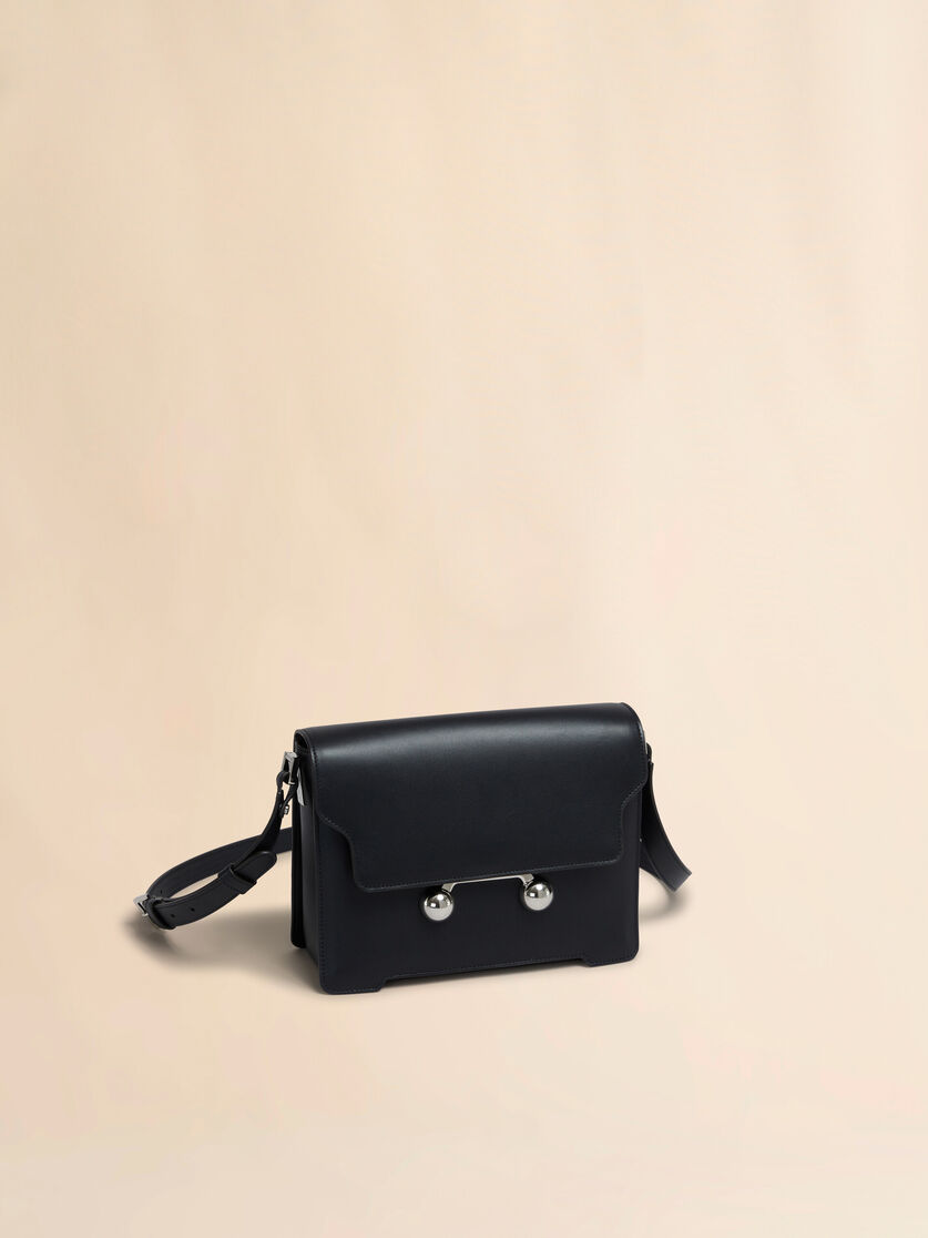 Deep blue leather Trunkaroo medium shoulder bag - Shoulder Bags - Image 5