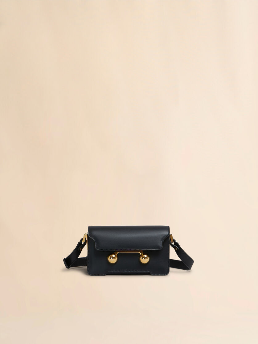 Blaue Trunkaroo Mini-Schultertasche aus Leder - Schultertaschen - Image 1