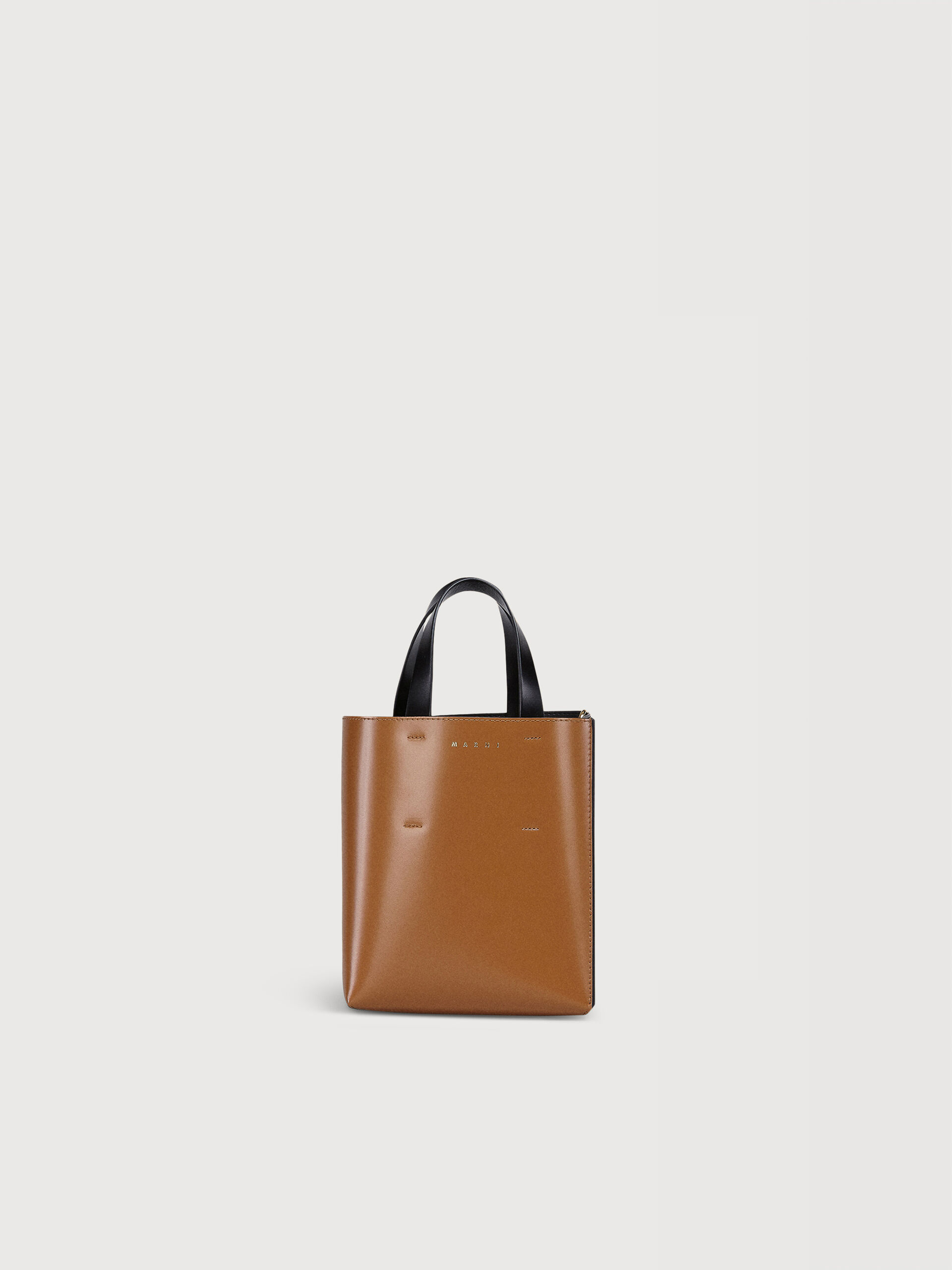ブラック、ブラウン レザー製Museoミニバッグ | Marni