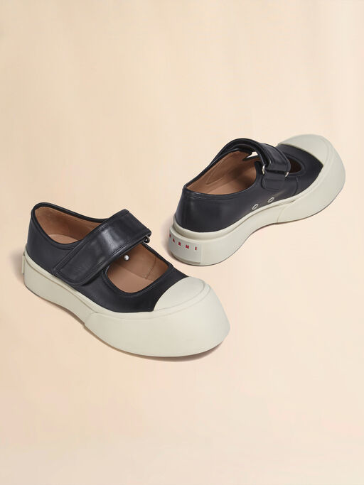 Black nappa leather Mary Jane sneaker - Sneakers