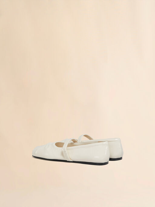 White patent leather Mary Jane - Mocassin