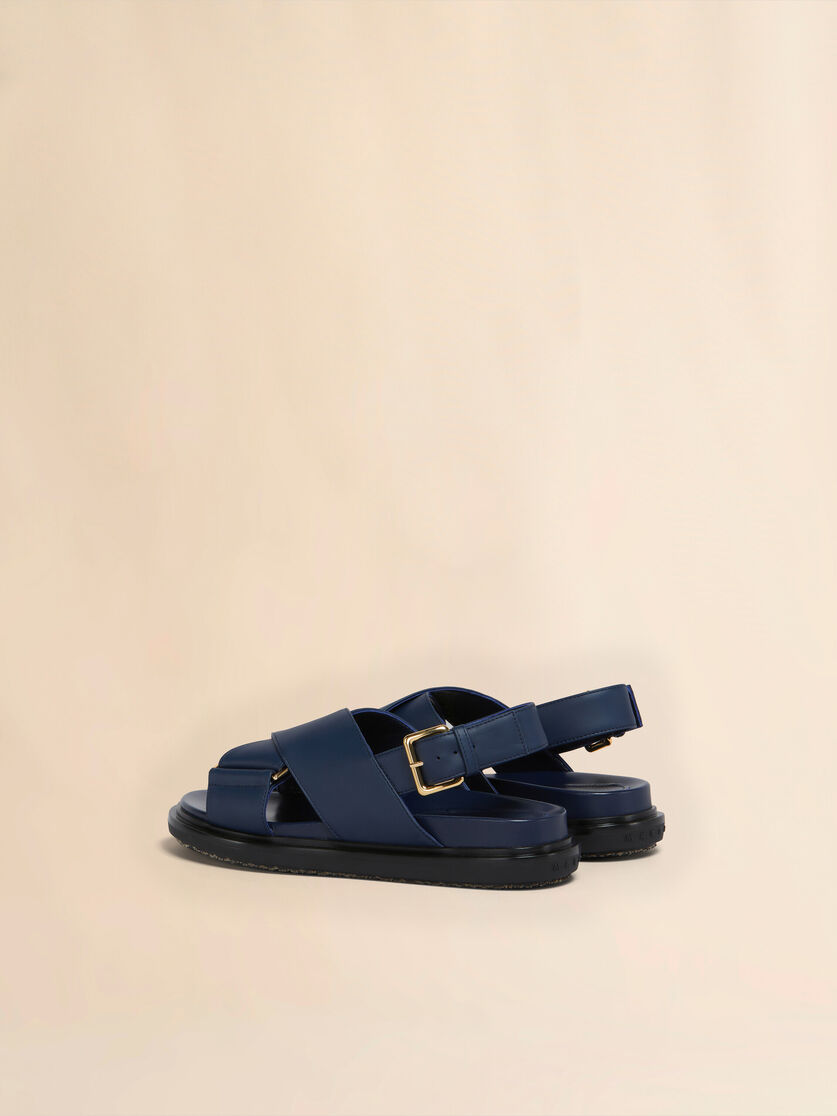 Fussbett en cuir marron - Sandales - Image 3