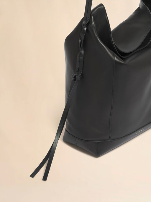 Black leather Pod 2.0 large hobo bag - Shoulder Bags