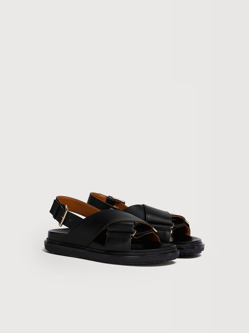 Fussbett en cuir noir, Image 2
