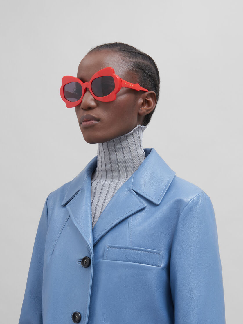 Red Monumental Gate Sunglasses | Marni
