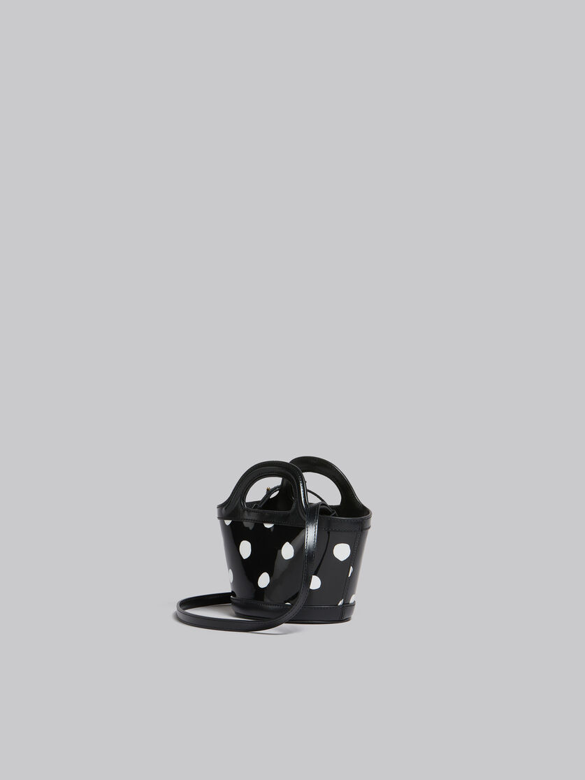 Black and white polka-dot patent leather Tropicalia Micro Bag - Handbag - Image 3