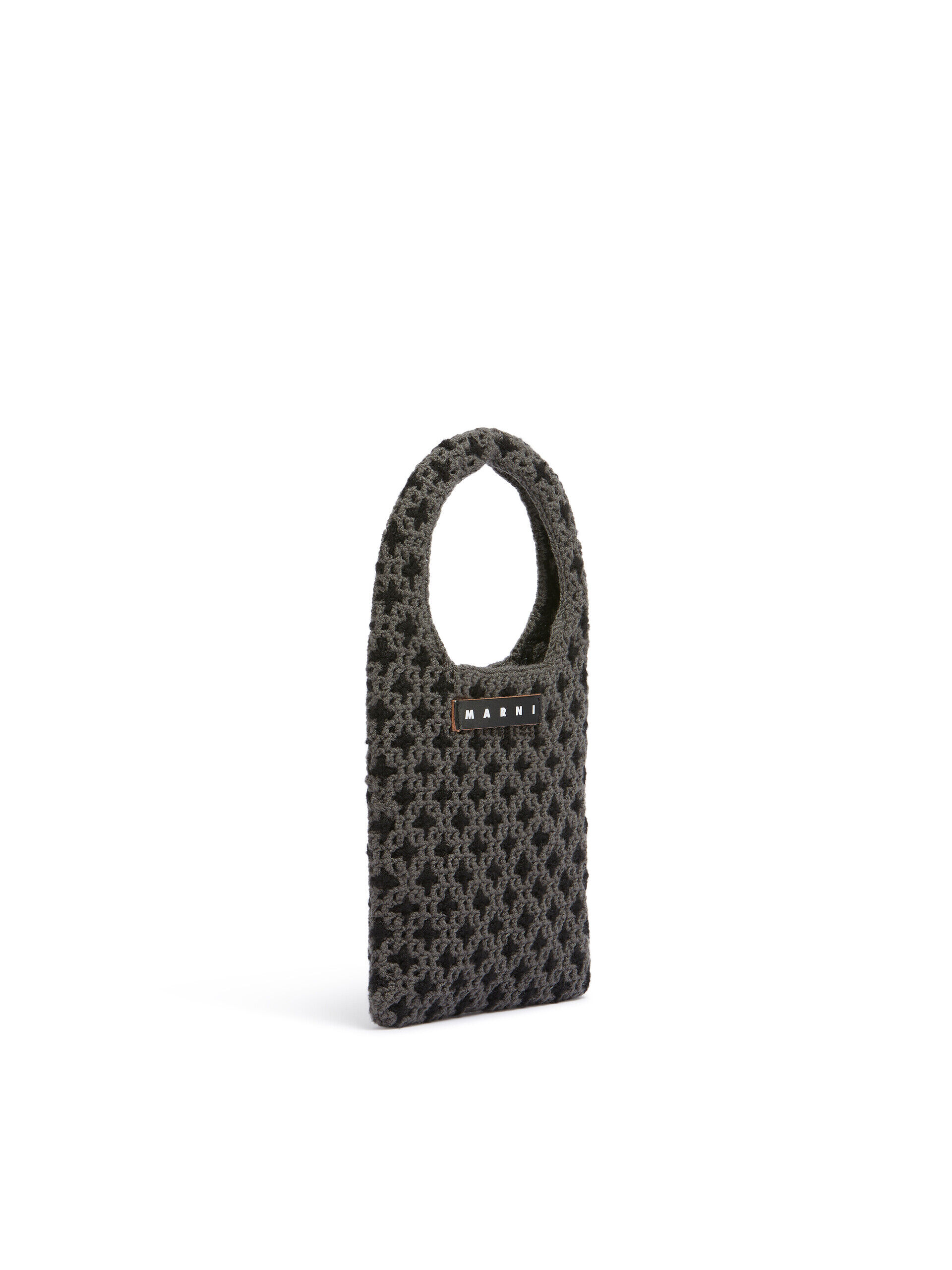 グレー MARNI MARKET リバーシブル ニット ミニバッグ | Marni