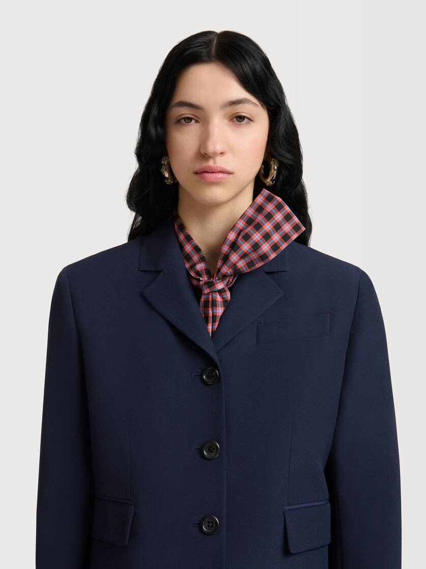 Deep blue techno wool jacket, Image 4