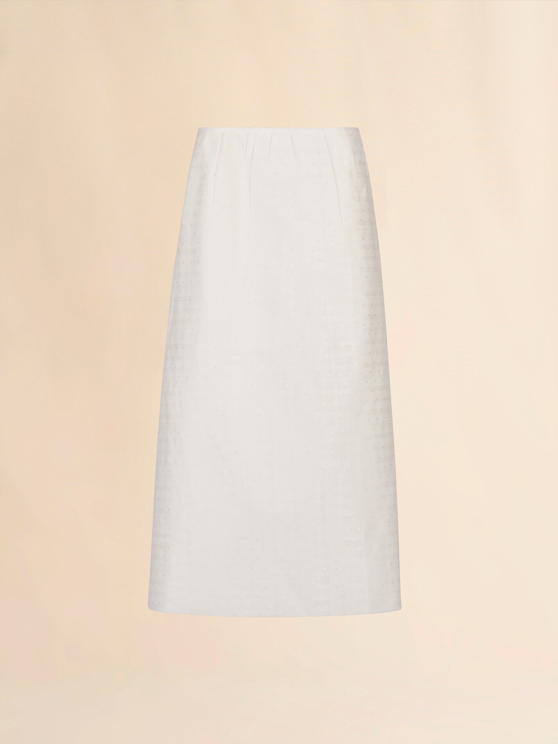 ワンピース MARINE SERRE Women Mid Skirts WDR278BUWOV0007 WH10 WHITE Recycled Moon Jersey Bustier Dress • Marine Serre
