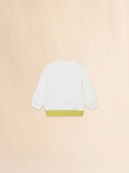 Off-white cotton sweatshirt with Robottini print - Sweaters
