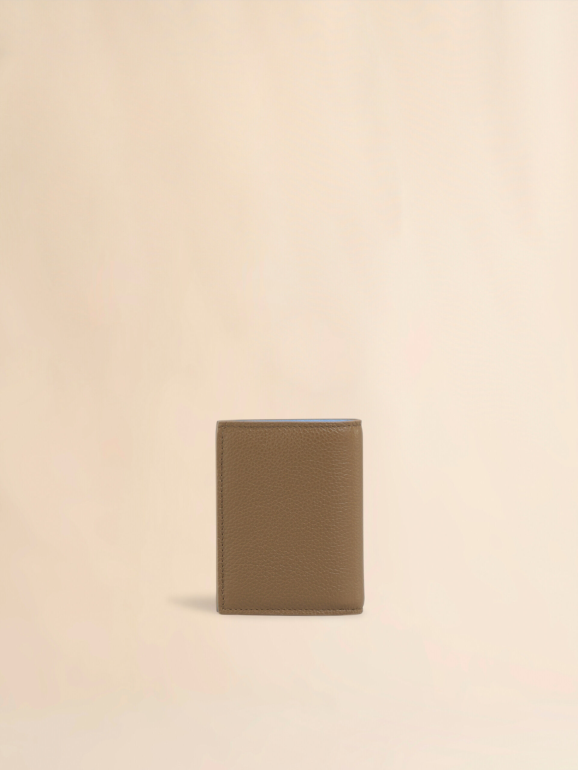ダスティピンク ピンク ブラウン サフィアーノレザー製 二つ折り