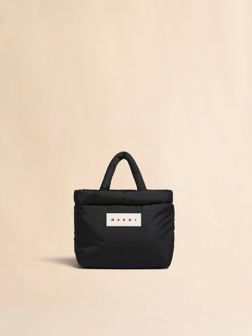 ブラック Puff スモールトートバッグ - ハンドバッグ - Image 1