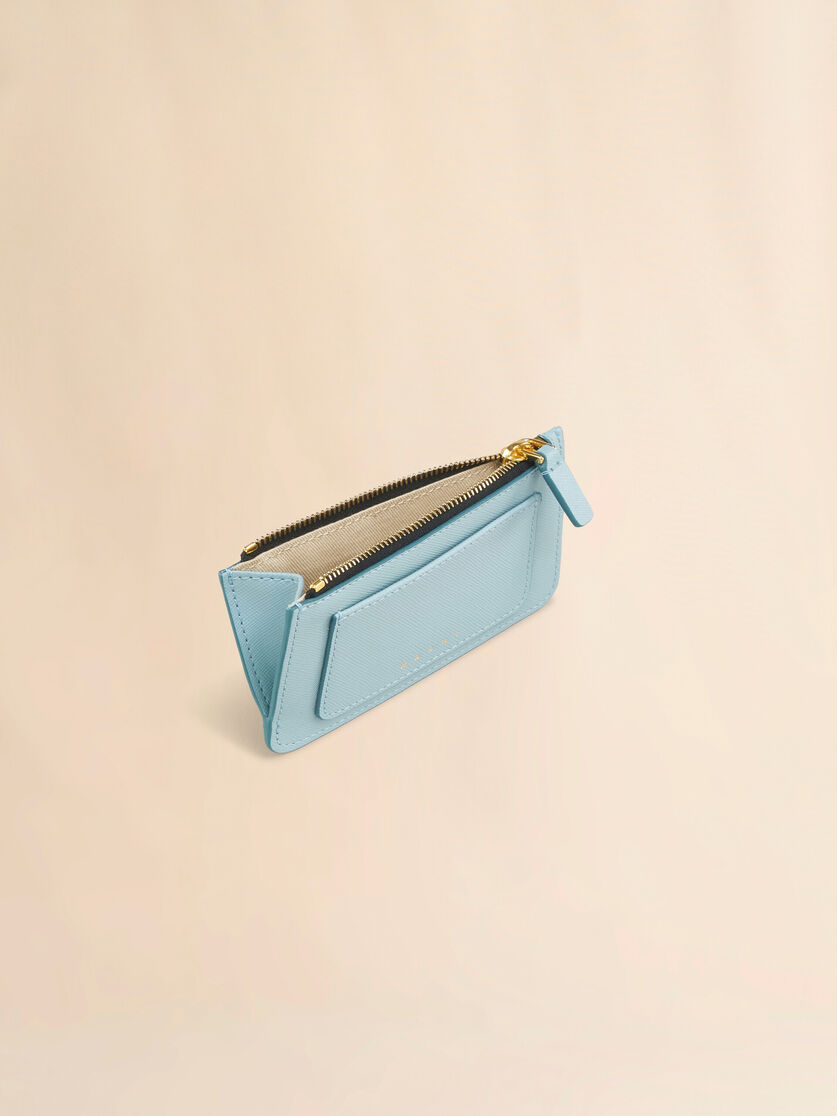 ライトブルー サフィアーノレザー製 カードケース | Marni