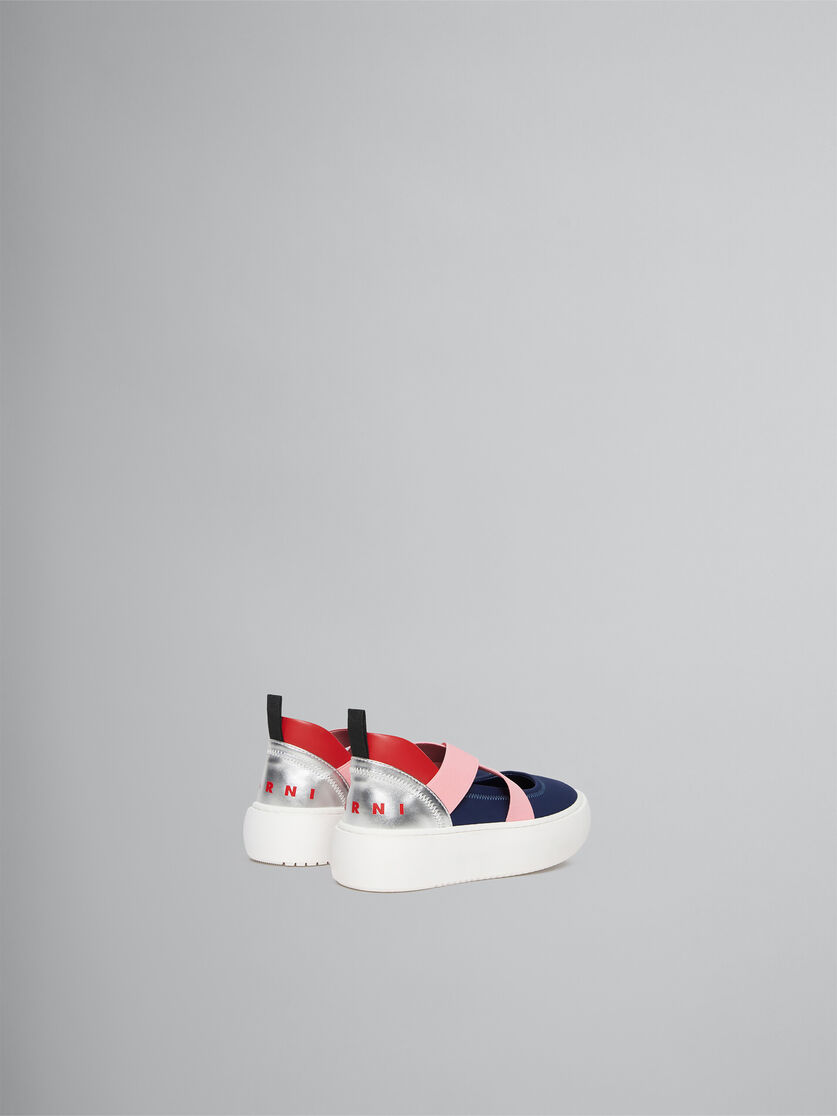 Navy colour-block ballet sneaker | Marni