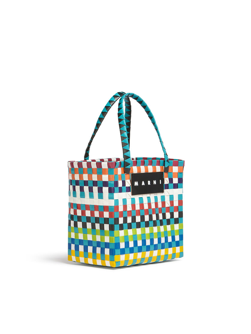 MARNI MARKET MINI BASKET tasche aus mehrfarbigem Gewebe - Shopper - Image 2