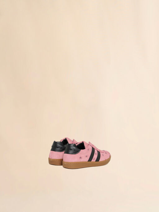 Pink and black suede sneaker - Sneakers