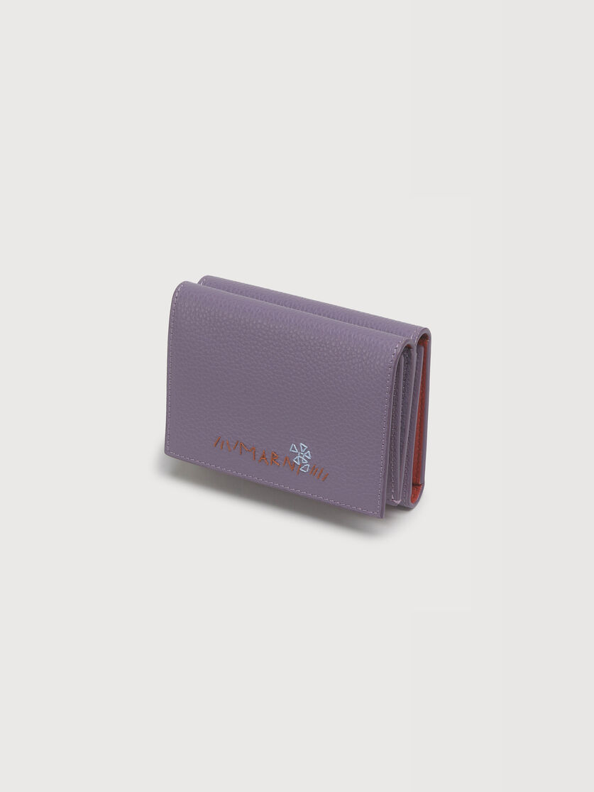 パープル レザー Marni Mending 三つ折りウォレット, Image 4