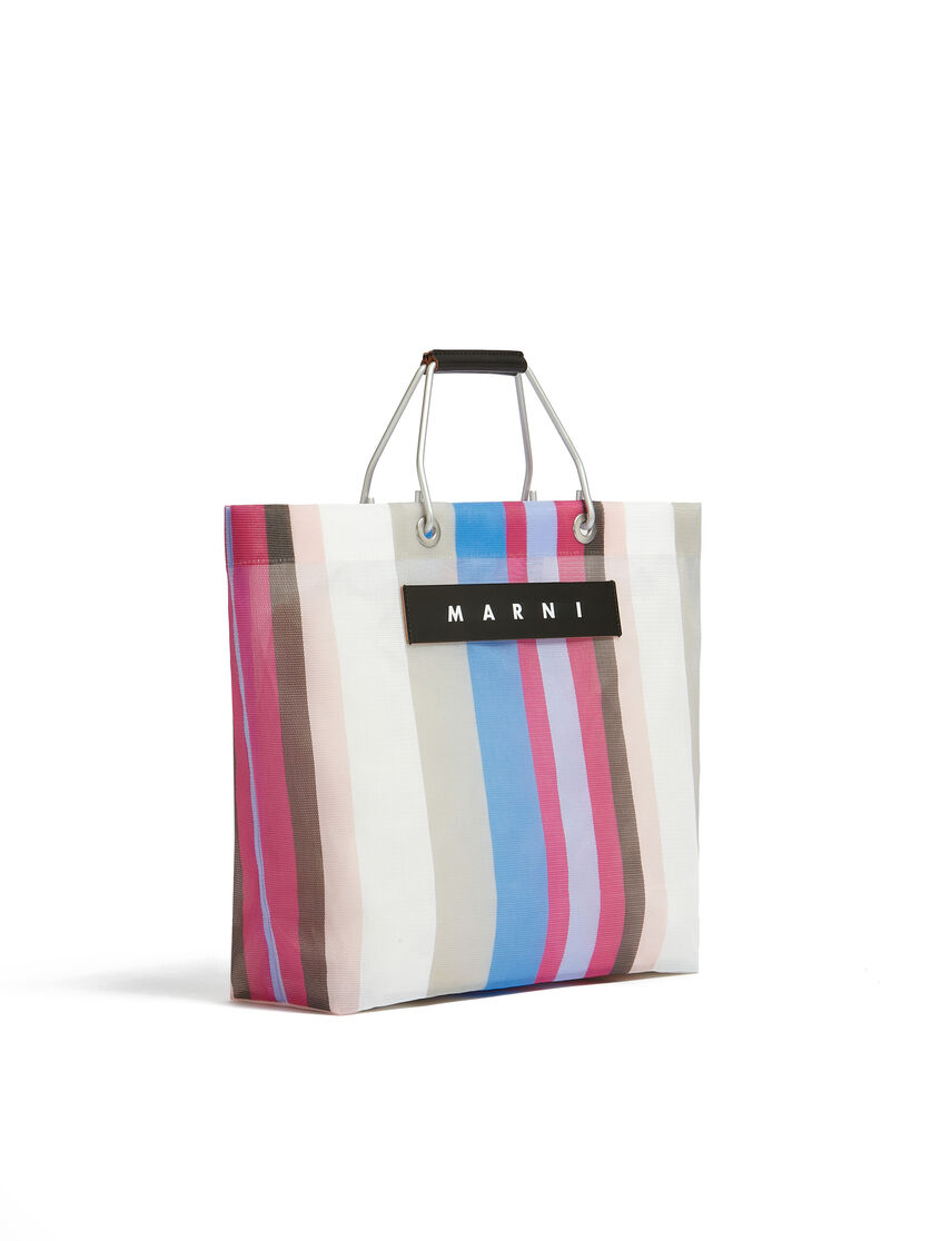 イリュージョンブルー MARNI MARKET STRIPE BAG - Shopping Bags - Image 2