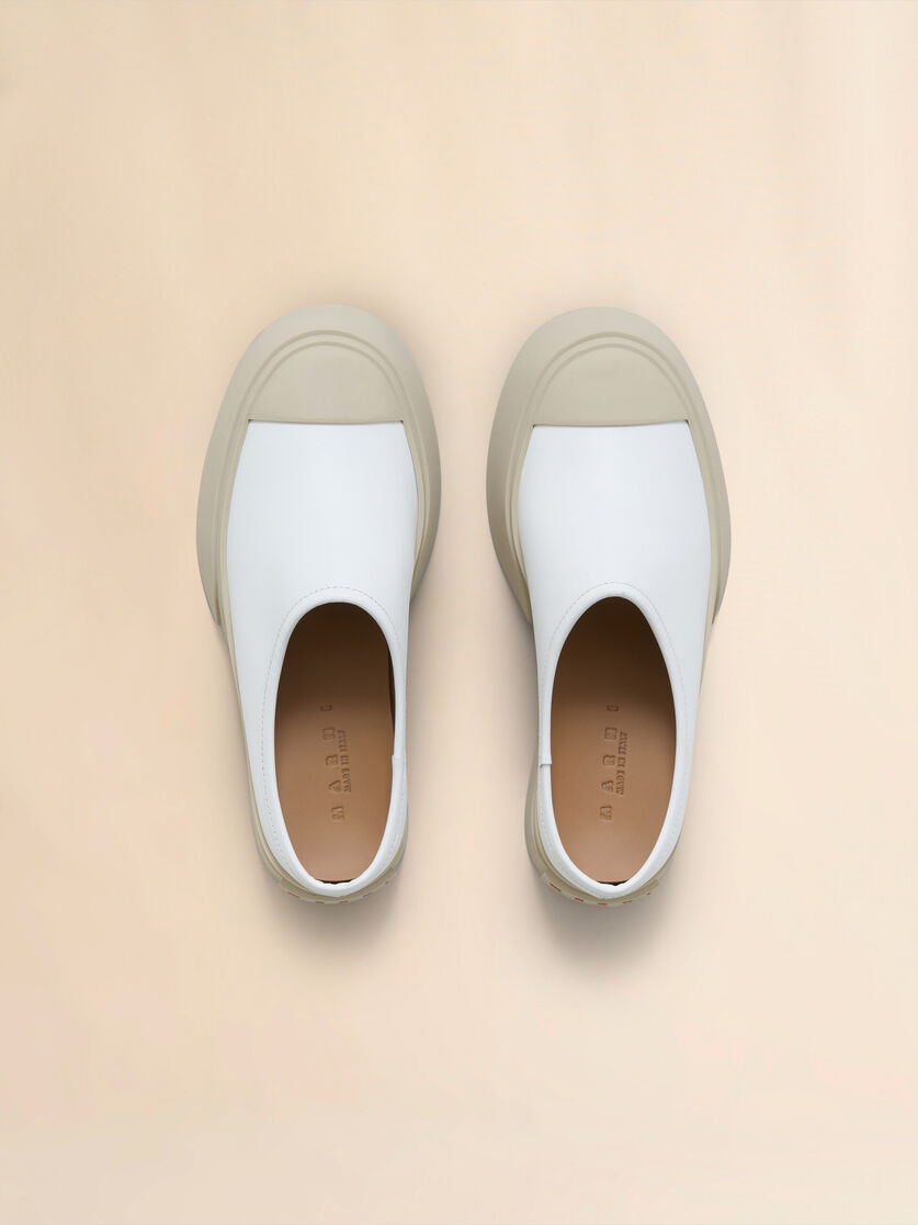 Grey leather Pablo sabot - Sneakers - Image 4