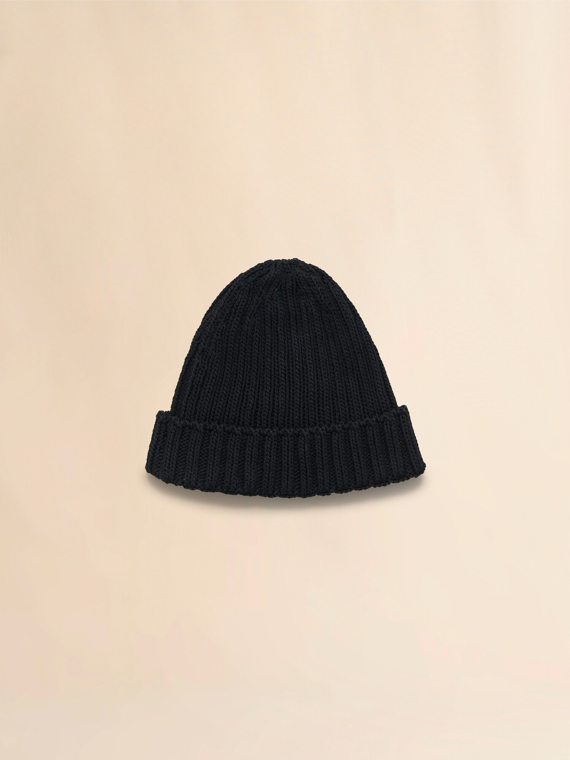 Black cotton beret with embroidered Marni logo | Marni