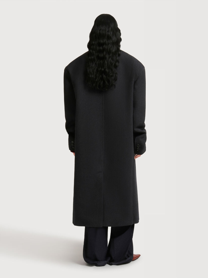 Deep grey tweed oversized coat, Image 4