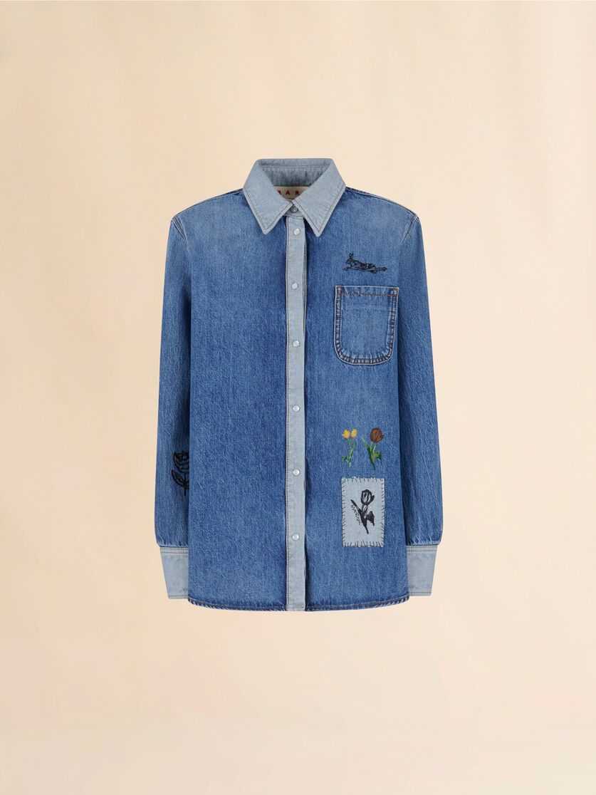 Blue denim shirt - Shirts - Image 1