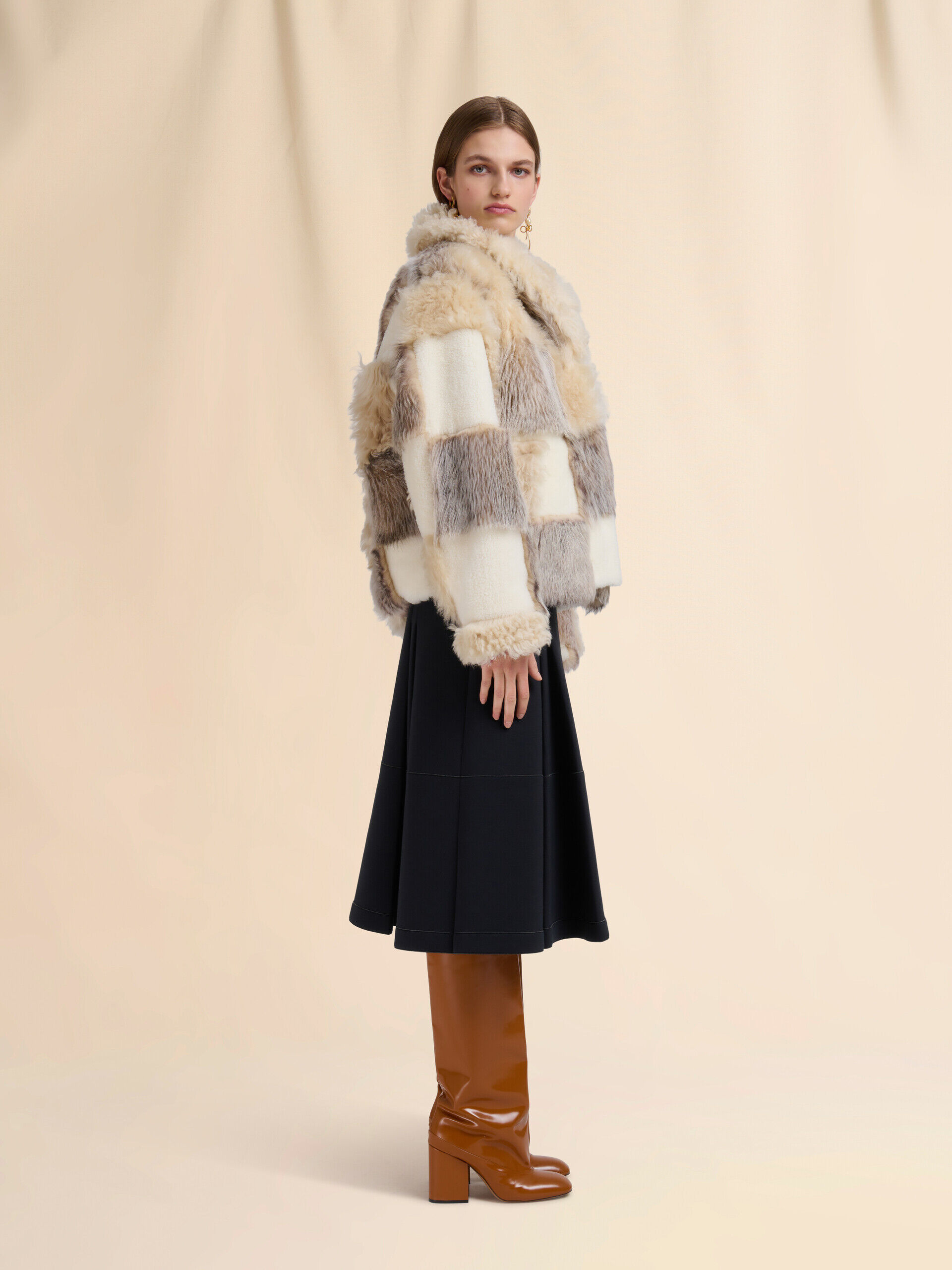 Oat mouliné wool sweater with Marni Mending | Marni