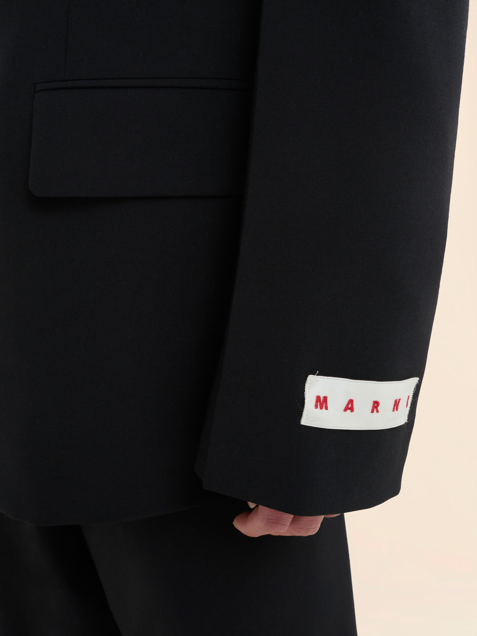 Black light wool blazer with Marni tag | Marni
