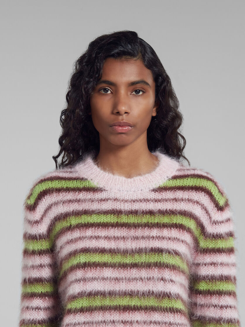 Stripes mohair and wool sweater - Pullovers - Image 4