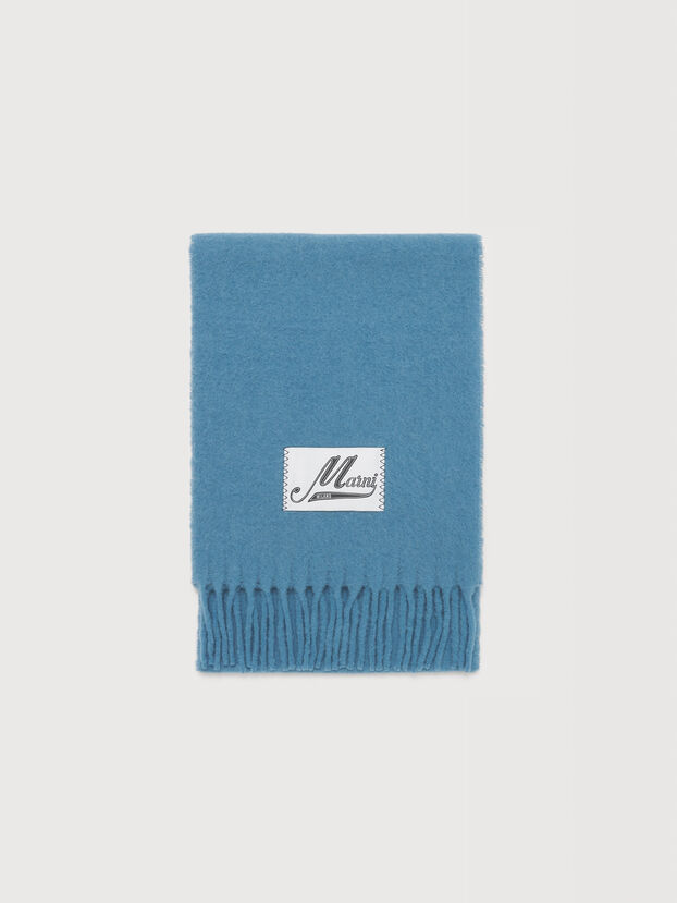 Sciarpa in alpaca azzurra - Sciarpe