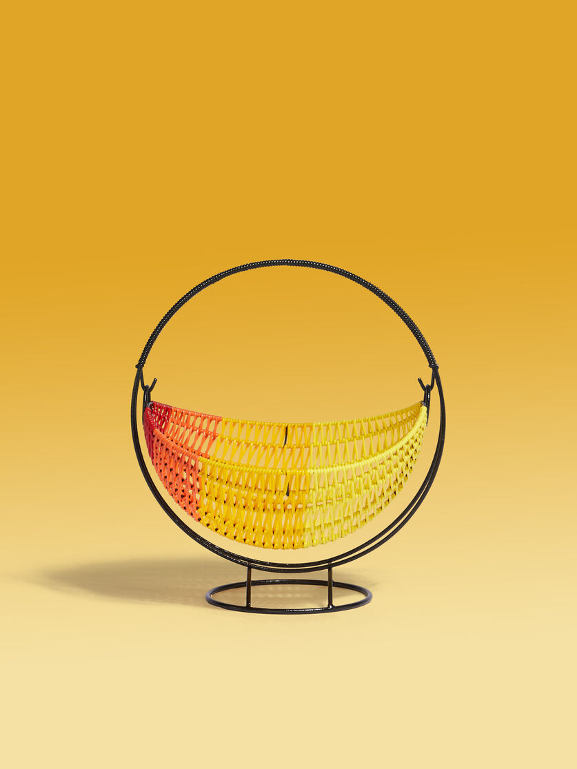 Multicolour striped MARNI MARKET woven cable fruit basket - Accessories - Image 1