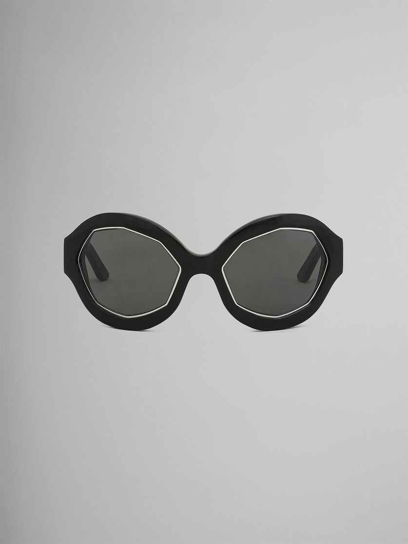 Gafas de sol CUMULUS CLOUD de acetato negro - óptica - Image 1