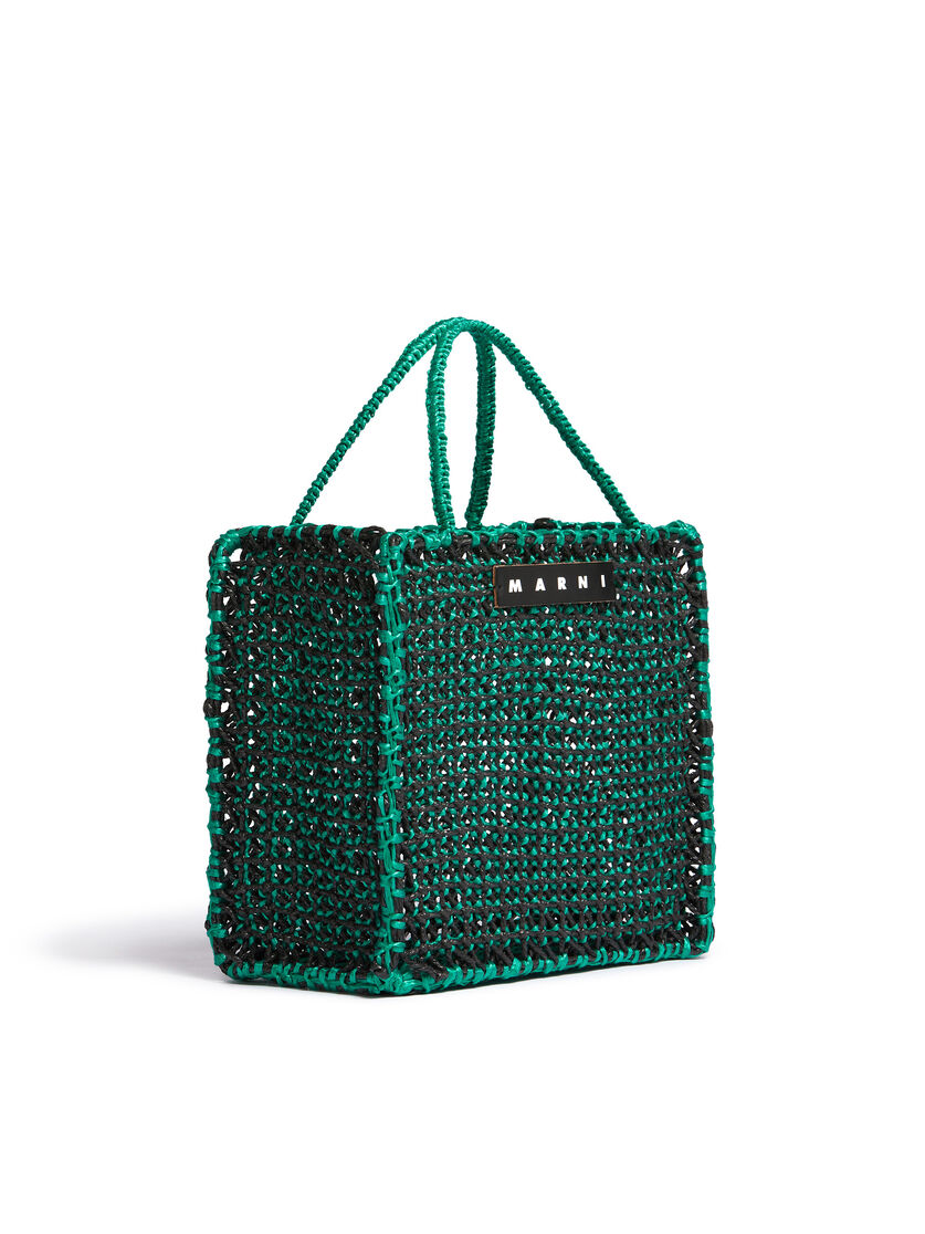 MARNI MARKET MINI JURTA bag in red yellow and green crochet - Shopping Bags - Image 2