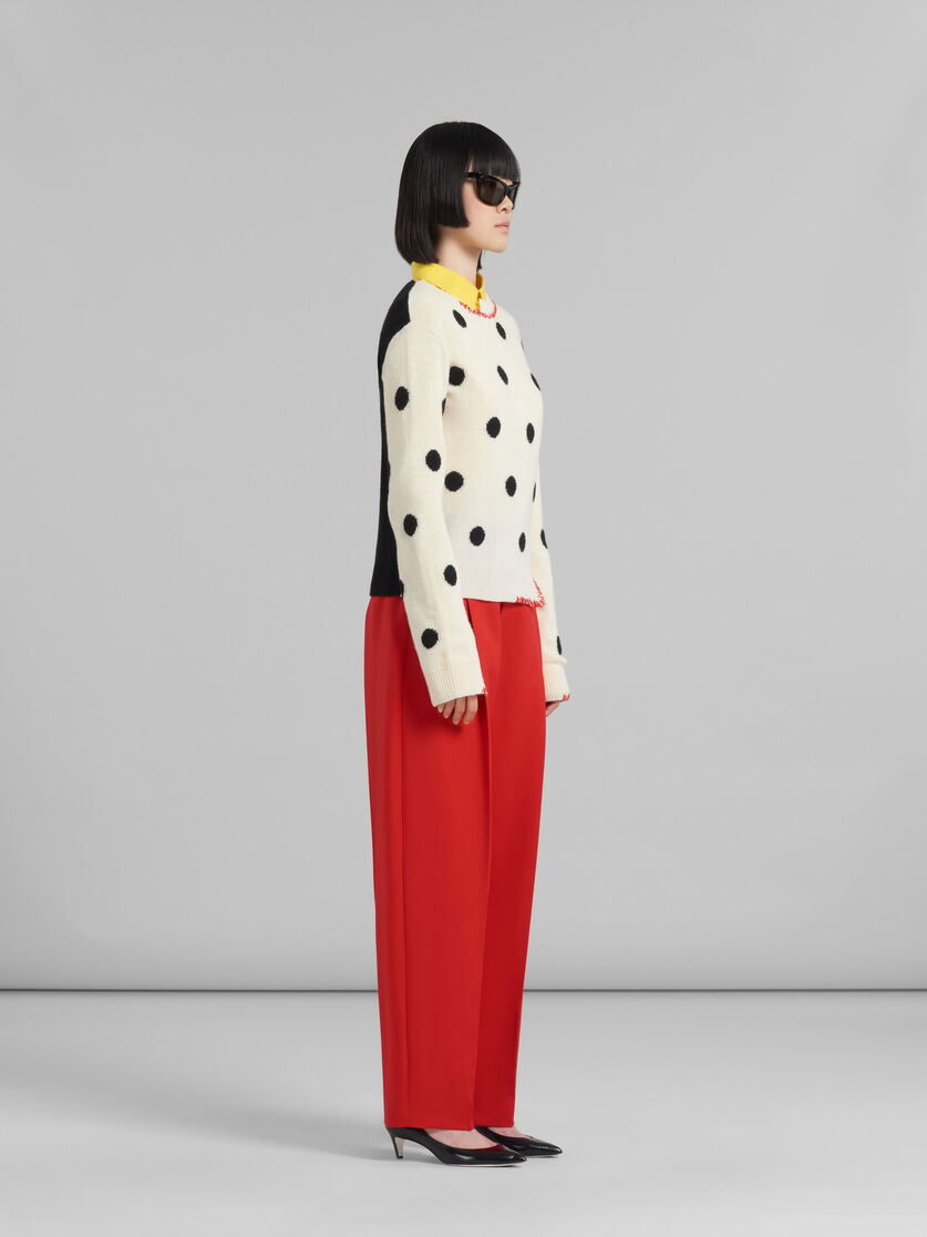 White wool jumper with polka dots - Pullovers - Image 5