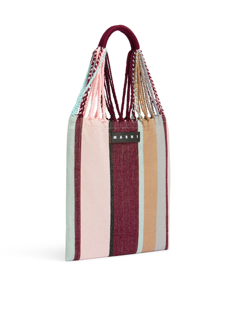 MARNI MARKET ポリエステル ショッピングバッグ ハンモック風ハンドル付き グレー/ターコイズ/レッド - ハンドバッグ - Image 2