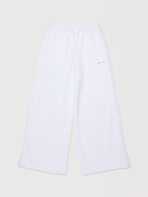 Wei&szlig;e Sweathose mit kleinem Marni-Aufdruck - Hosen