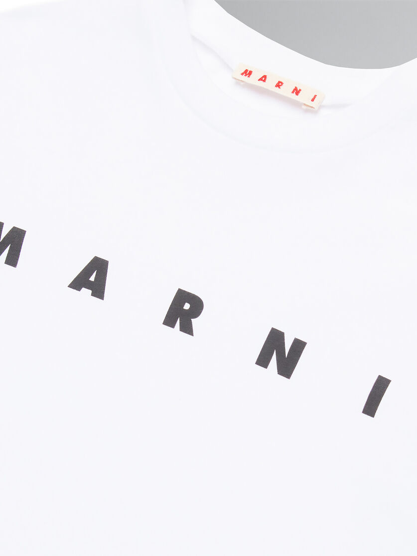 White t-shirt in jersey with logo - T-shirts - Image 4