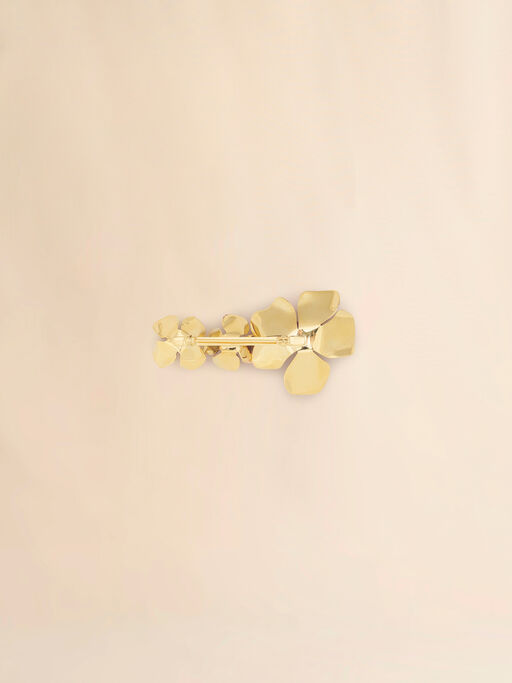 Triple enamel flower brooch - Broach