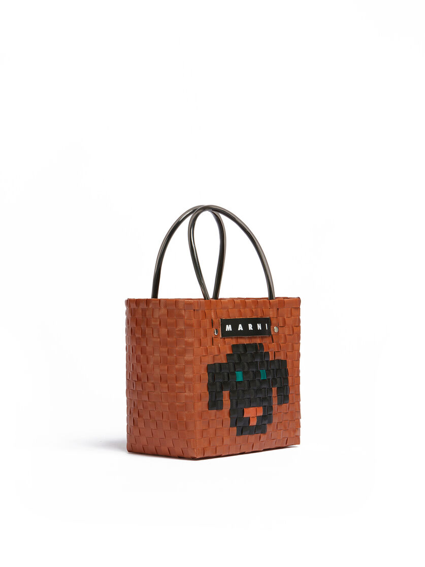 MARNI MARKET ANIMAL BASKET Tasche in Hellrosa - Shopper - Image 2