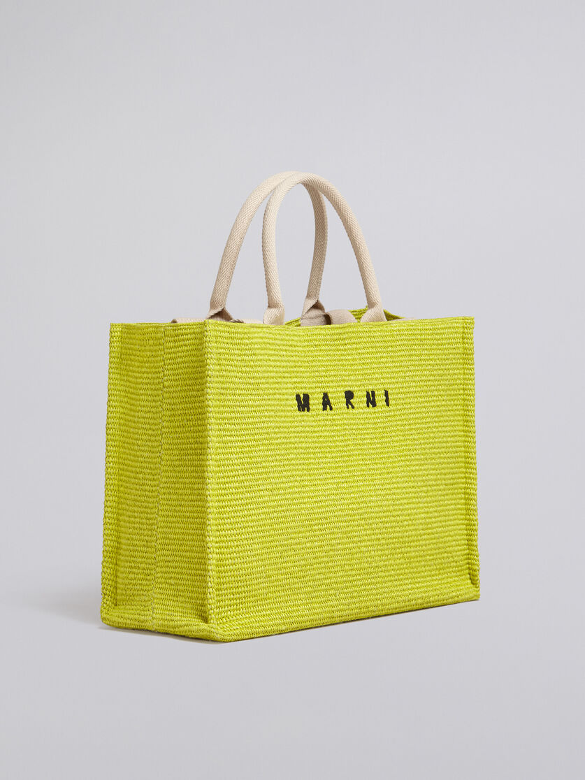 Shopping tote in raffia-effect fabric - Shopping Bags - Image 6